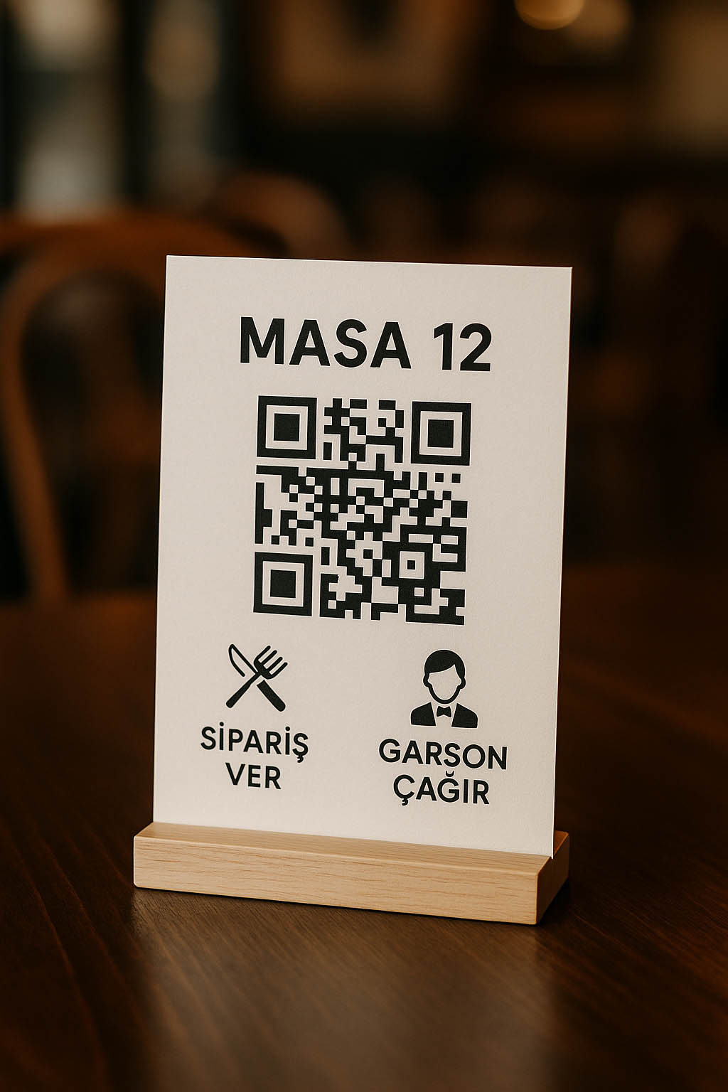 Masa QR Kodu Örneği